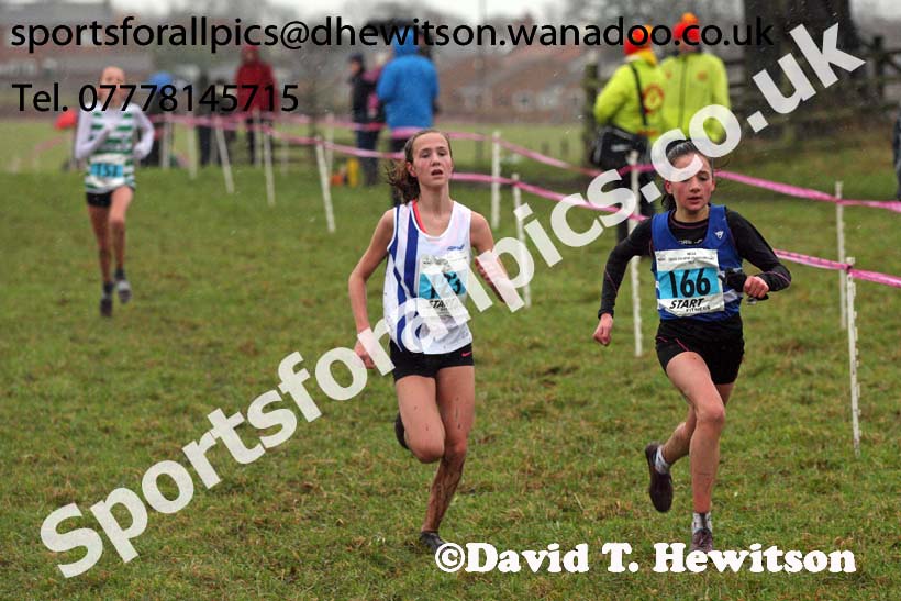 Girls under-13s North Eastern Cross Country, Sedgefield, County Durham. Photo: David T. Hewitson/Sports for All Pics